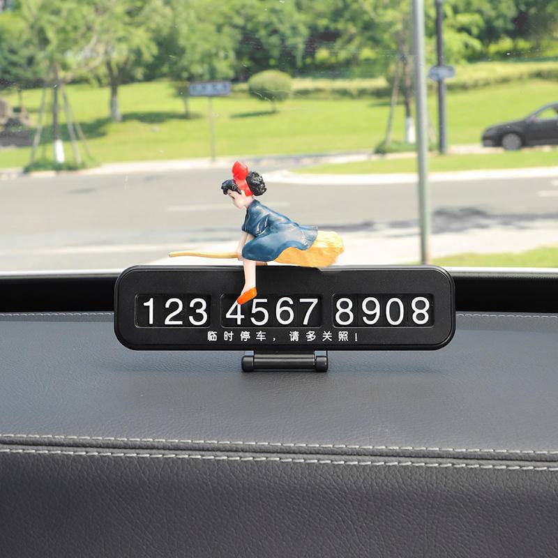 Thẻ Đậu Xe Tạm Thời Họa Tiết Hoạt Hình Dễ Thương Sáng Tạo Trang Trí Nội Thất Xe Hơi