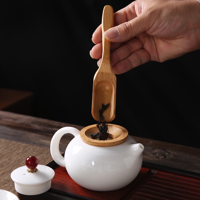 Dụng cụ pha trà , phụ kiện trà tre 6 món ống vuông