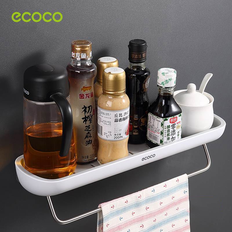 Kệ Để Đồ Nhà Tắm Nhà Bếp Ecoco E1923 Cao Cấp Không Cần Khoan Tường Sang Chảnh