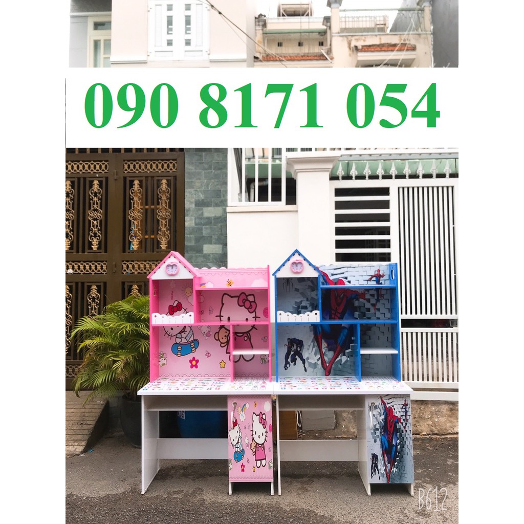 Bàn học sinh nhựa in hình 3D dễ thương cho bé, nhựa đài loan cao cấp bảo hành 2 năm