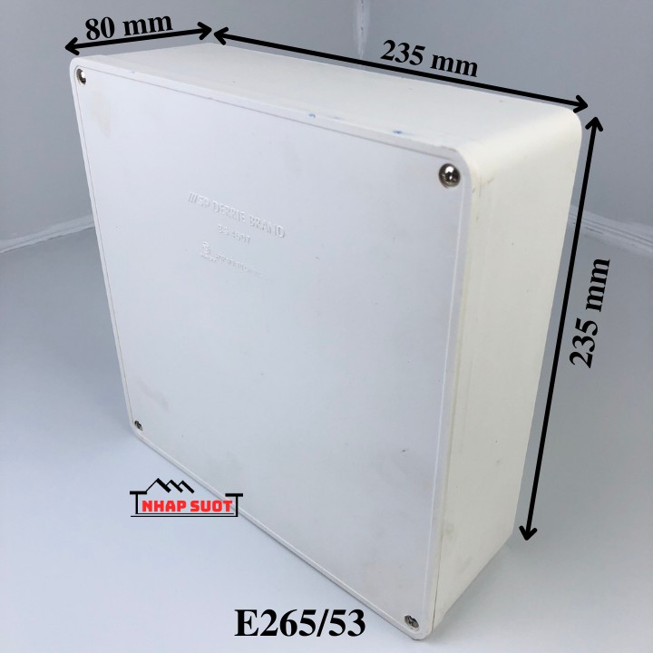 Hộp nối âm SINO, hộp kỹ thuật đi dây điện, nhựa chống cháy ABS, dầy dặn, cứng cáp
