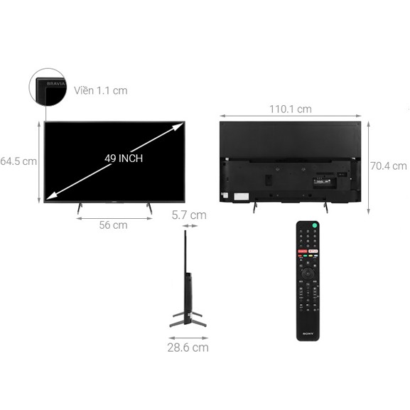 Android Tivi 4K Sony 49 Inch KD-49X7500H | BigBuy360 - bigbuy360.vn