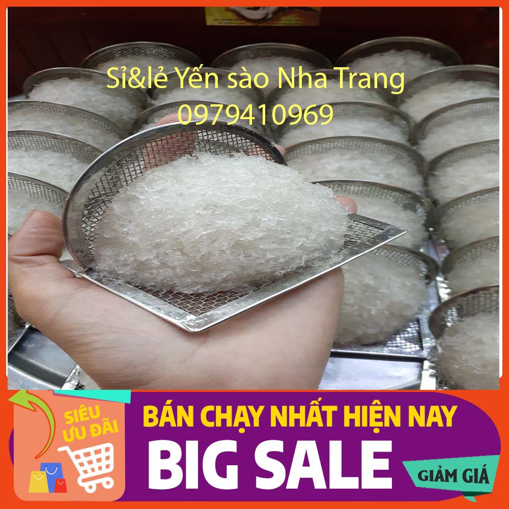 Yến Sào Sợi Sơ Mướp 1 tai 8gr  táo đỏ, đường phèn, hạt chia y hình - Yến Sào Tinh Chế nguyên chất kết tổ