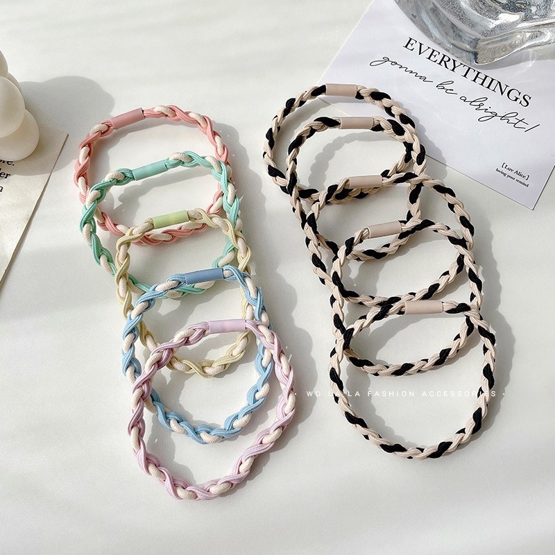 Set 5 Dây Cột Tóc Co Giãn Tốt Thời Trang Cao Cấp