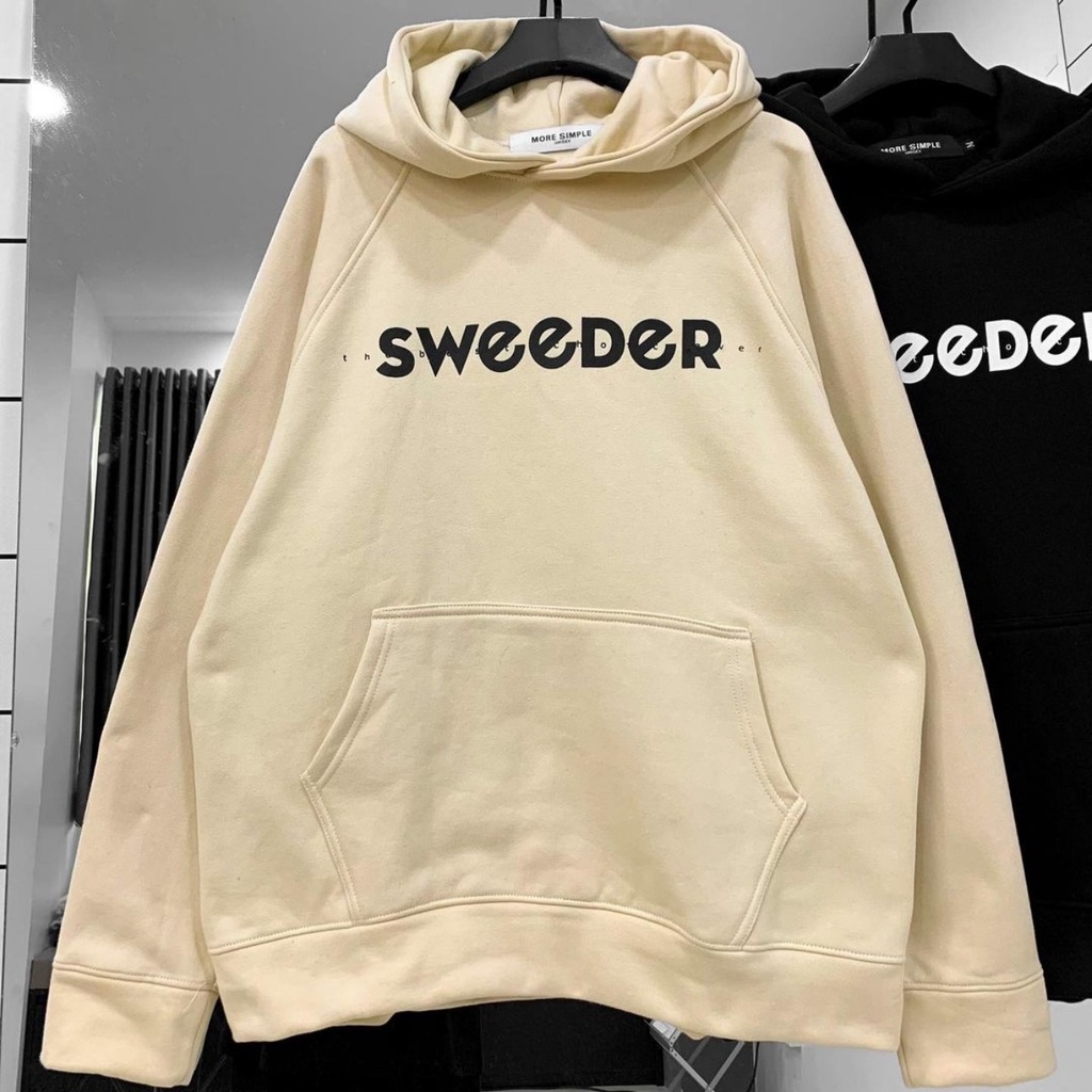Áo Hoodie Form Rộng WED Tay Dài Vải Nỉ Bông Dày Phong Cách Ulzzang Unisex | BigBuy360 - bigbuy360.vn