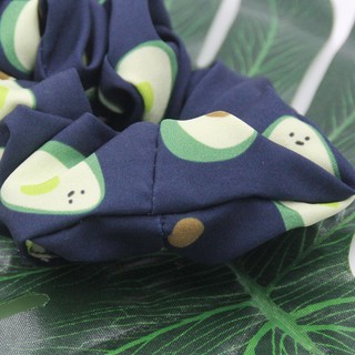 Dây cột tóc vải scrunchies quả bơ