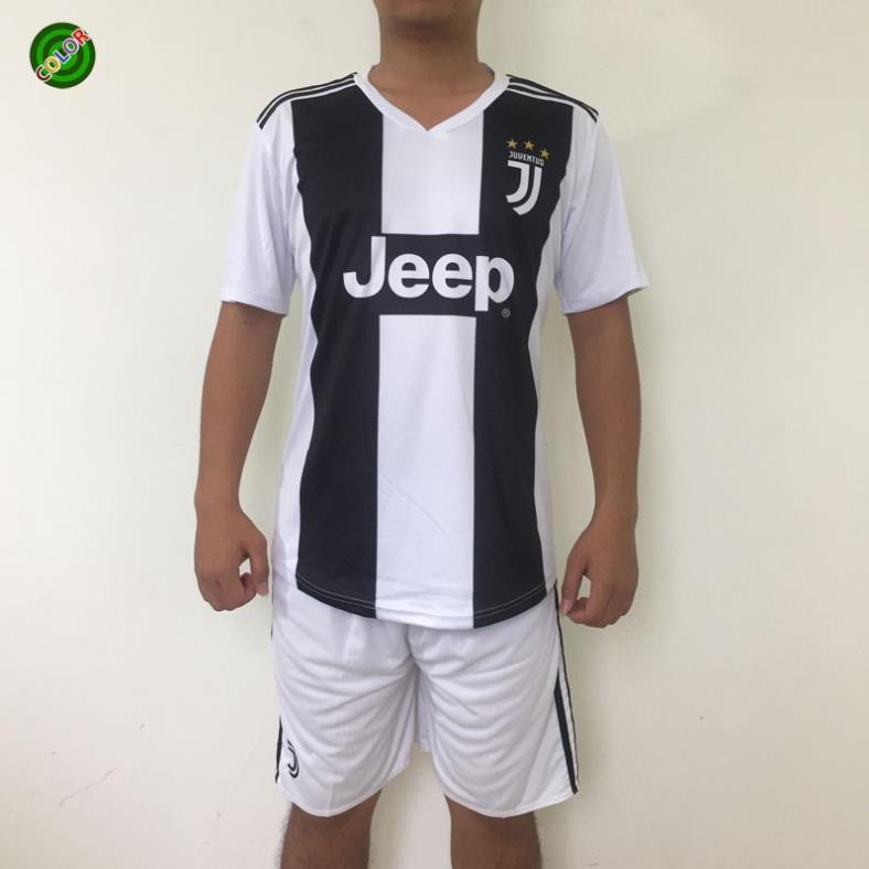 QUẦN ÁO BÓNG ĐÁ THỂ THAO JUVE TRẮNG ĐEN 2018 2019 MỚI ĐẸP RẺ  ྇