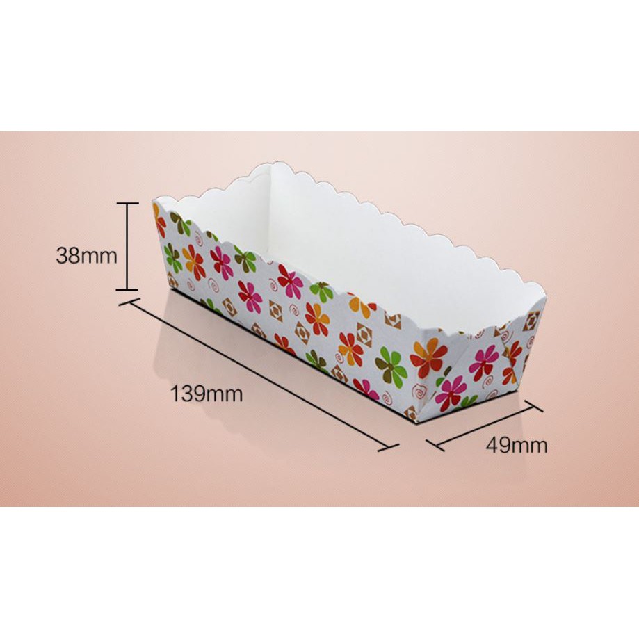 100 cái lót cốc cupcake lót giấy chữ nhật dùng để lót bánh có 2 size để lựa chọn