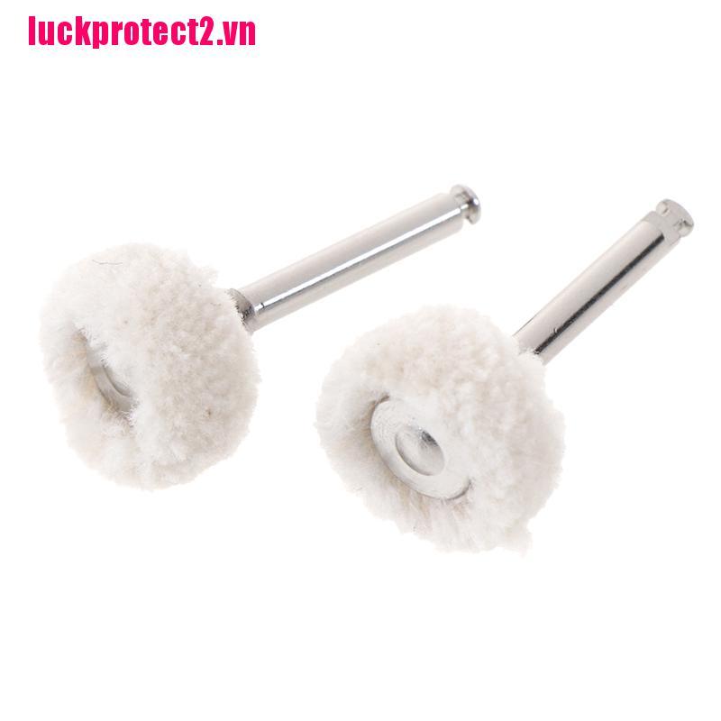 H&L 10Pcs/Set Dental Polishing Wheel Wool Cotton Polishing Pad Brushes Rotary Tools