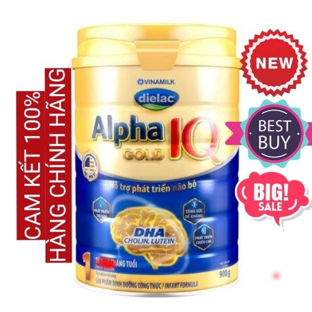 Sữa Bột Alpha gold IQ 1 900g date mới