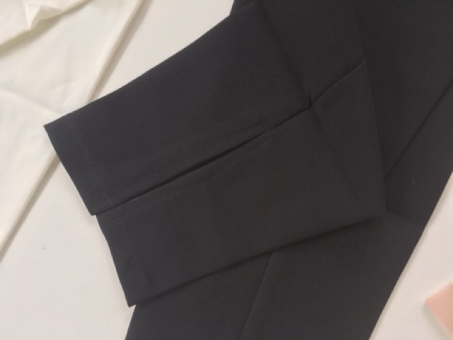 Quần baggy nữ xẻ tà chất liệu tuyết mưa cao cấp