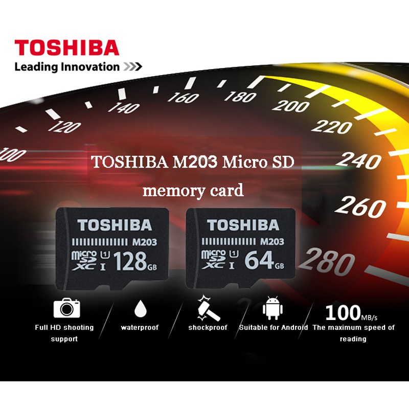  Thẻ nhớ MicroSDXC Toshiba M203 UHS-I U1 64GB 100MB/s chuyên camera và điện thoại