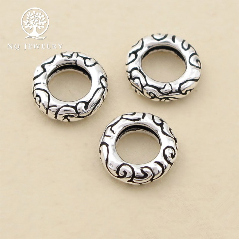 Charm bạc thái chặn 8*2.5mm - NQ Jewelry