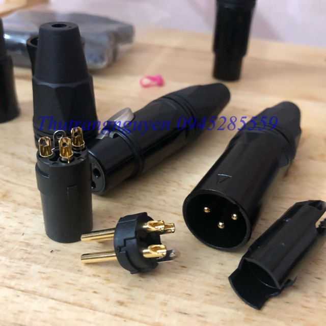 Jack canon,XLR đực cái hàng chuẩn lõi đồng mạ vàng LS1136,1137