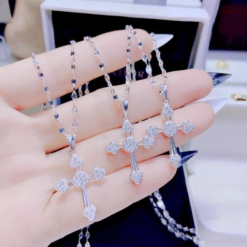 Dây chuyền bạc nữ mặt thánh giá cao cấp - Trang sức bạc Evasilver