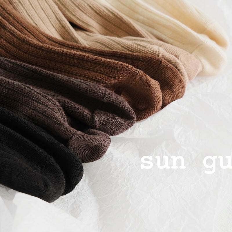 Set 5 Đôi Tất Trơn Vintage Cho Bé Trai Bé Gái