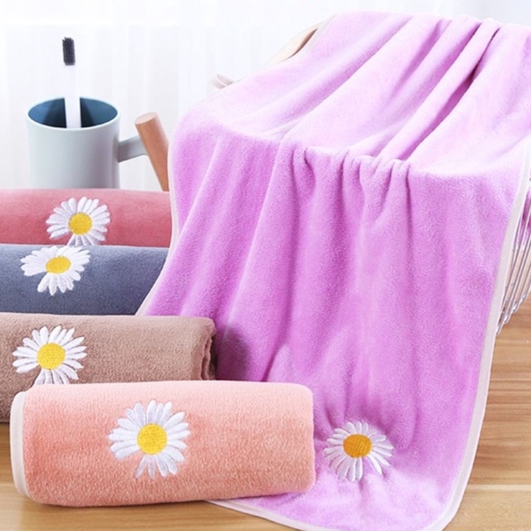 𝑭𝑹𝑬𝑬𝑺𝑯𝑰𝑷  Khăn tắm hoa cúc vải siêu mềm thấm hút mồ hôi cực tốt  T2