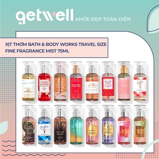 Travel Size | Xịt Thơm Nước Hoa Toàn Thân Bath & Body Works Fine Fragrance Body Mist Mini Size 75ml
