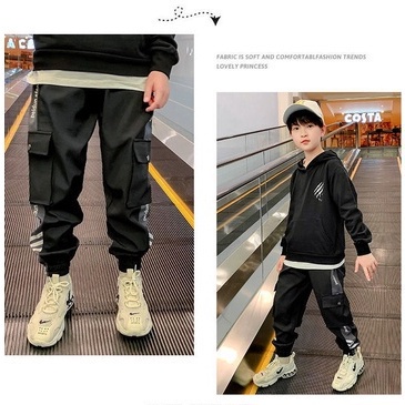 Quần dài thể thao phong cách Hàn Quốc dành cho bé trai