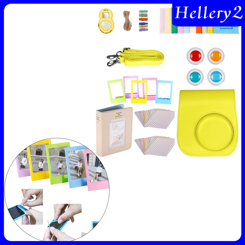 [HELLERY2] Accessories Bundle Kit For Fujifilm Instax Mini 9 Camera With Straps