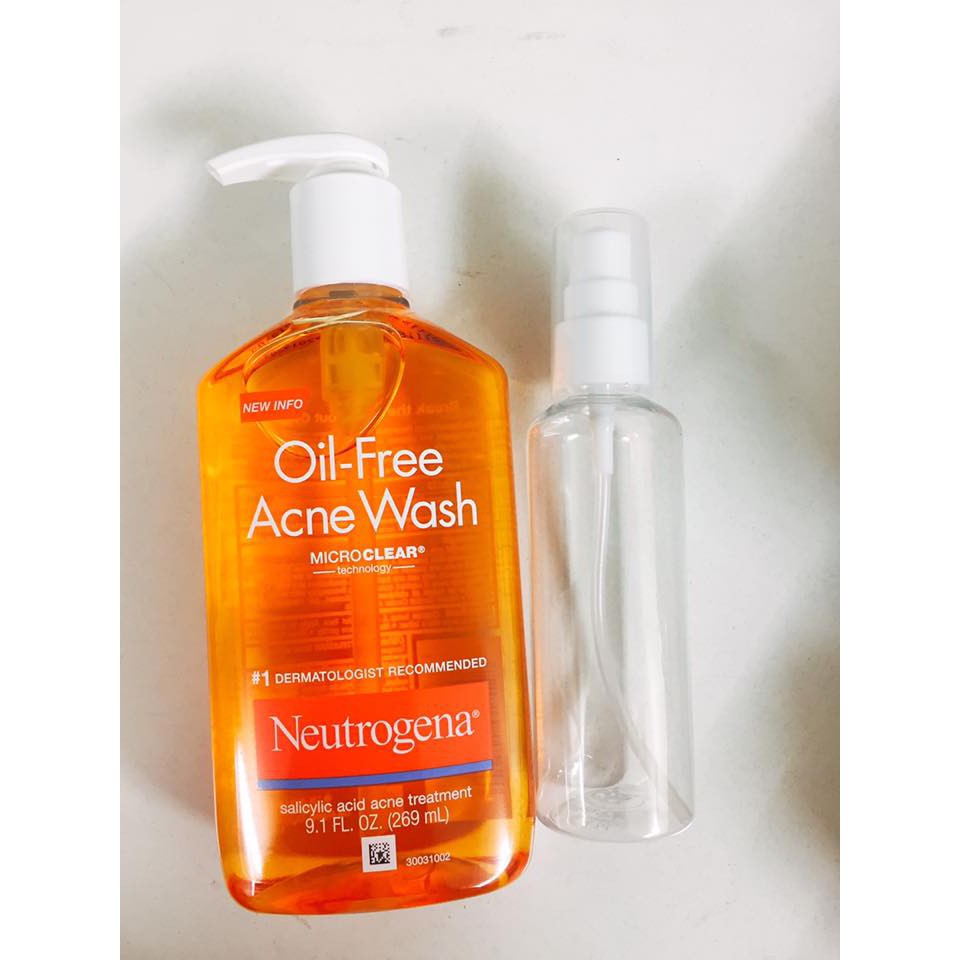 Sữa rửa mặt dạng gel Neutrogena Oil-Free Acne Wash 269ML