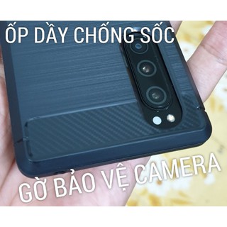 [Sony Xperia 5] Ốp lưng silicon chống sốc RUGGED