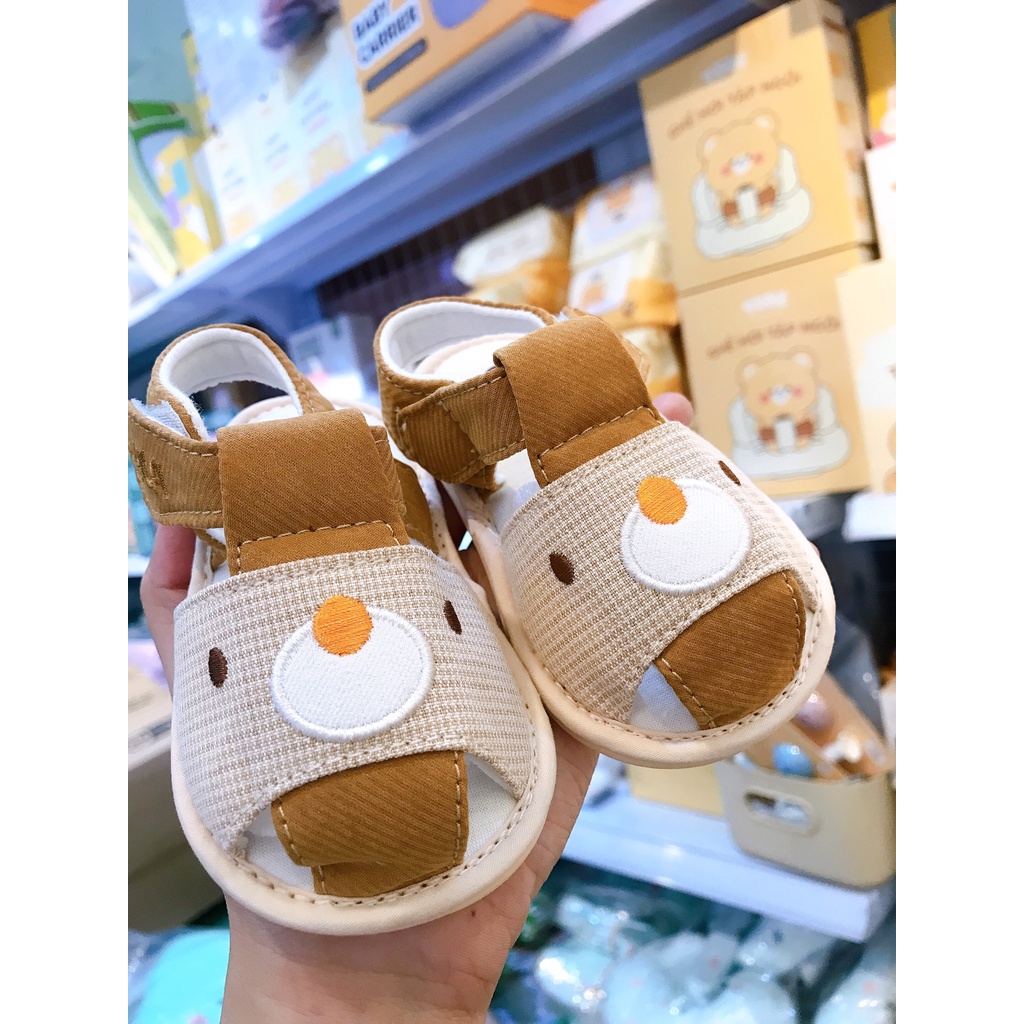 Giày tập đi chuẩn y khoa đế cao su non chống trơn trượt UALA ROGO bé trai bé gái siêu mềm nhẹ con Cua càng to 5479 5521