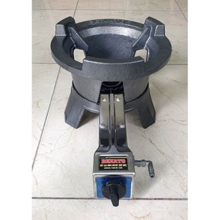 Bếp gas công nghiệp khè Bexato 7T1 chạy 7 kim phun tăng áp, đầu đốt bằng đồng nguyên khối.