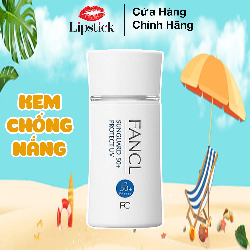 kem chống nắng FANCL Sunguard 50+ Protect UV SPF 50+ PA++++ 60ml