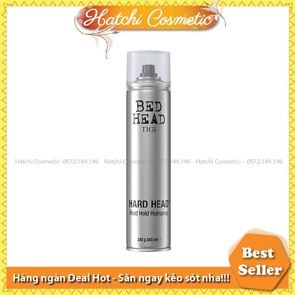 [Tigi] Gôm Xịt Tóc Tigi Bedhead Xịt Siêu Cứng Hard Head 385g HC262