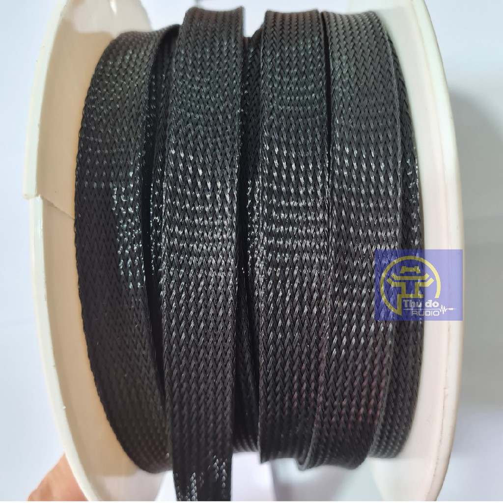 01 met Dây xác rắn vải bọc ngoài dây âm thanh phi 6mm nhiều màu