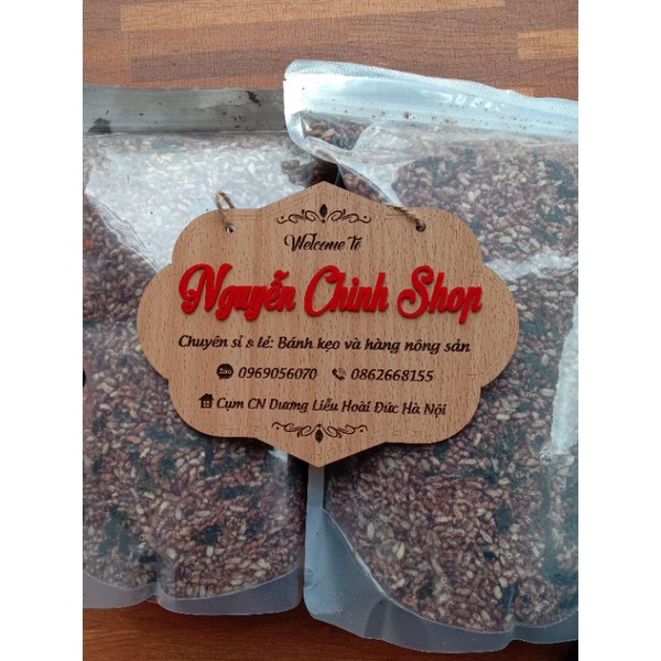 1 kg gạo lứt sấy rong biển đóng túi zip