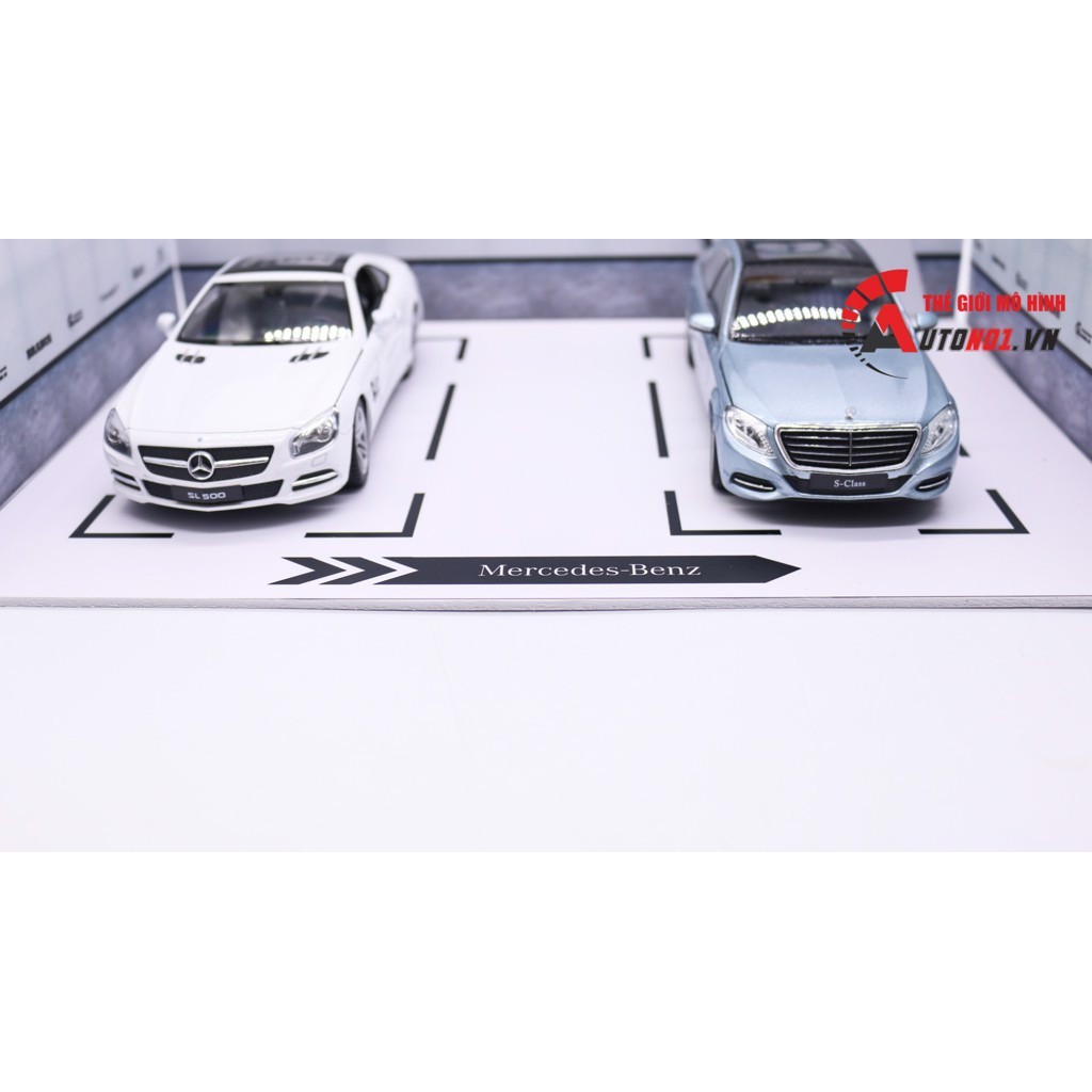 DIORAMA DECOR SHOWROOM MERCEDES 35X25X15CM 1:24 PK101