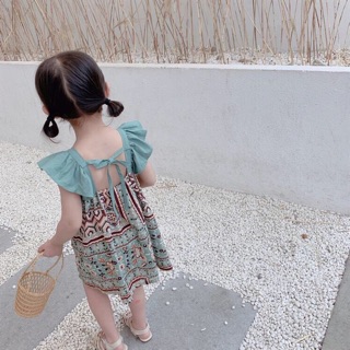 Váy thổ cẩm bé gái