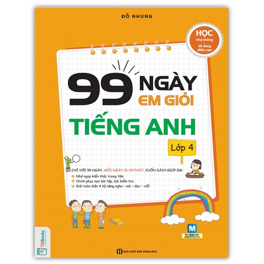 Sách - 99 ngày em giỏi tiếng Anh lớp 4 (MC)
