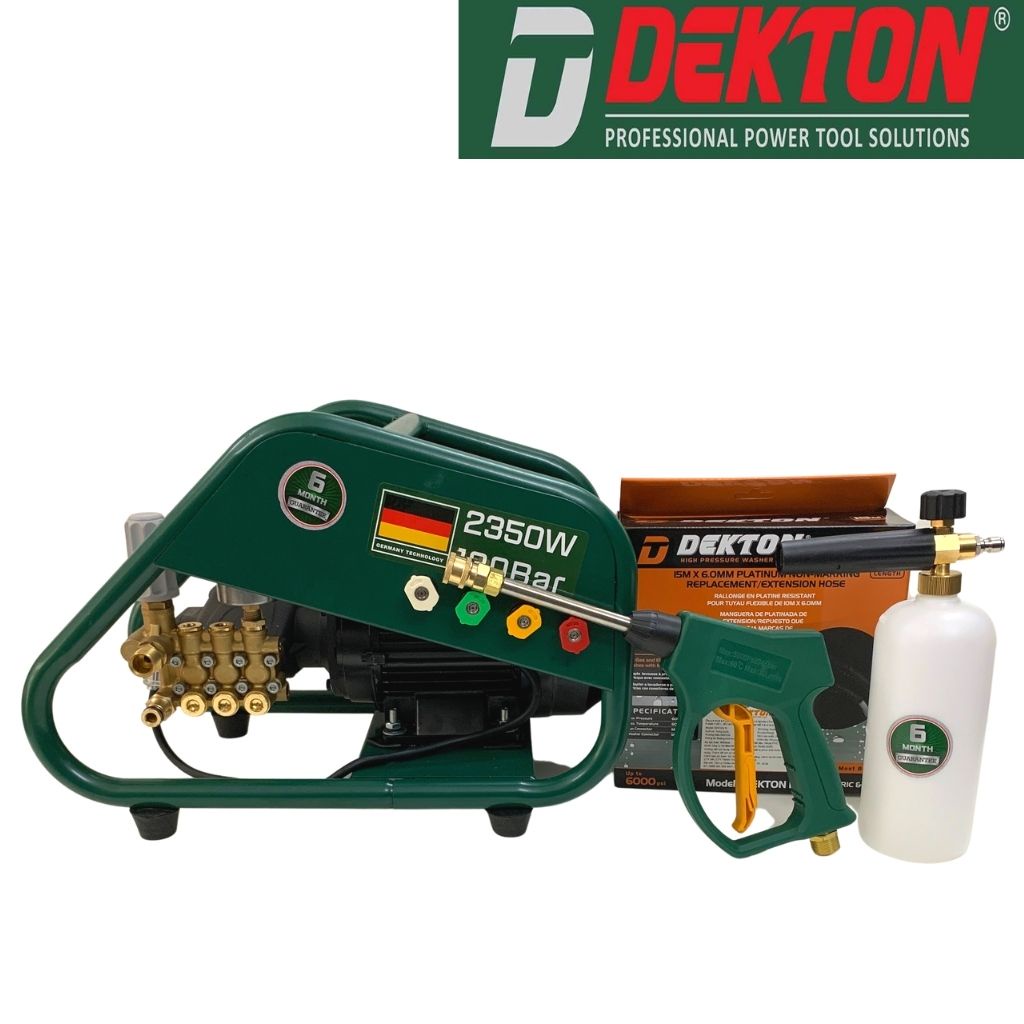 Máy Rửa Xe Công Nghiệp Dekton DK-HPW2350 - Công Suất 2350W - Chỉnh Áp - Motor Đầu Rời - Khung Kim Loại