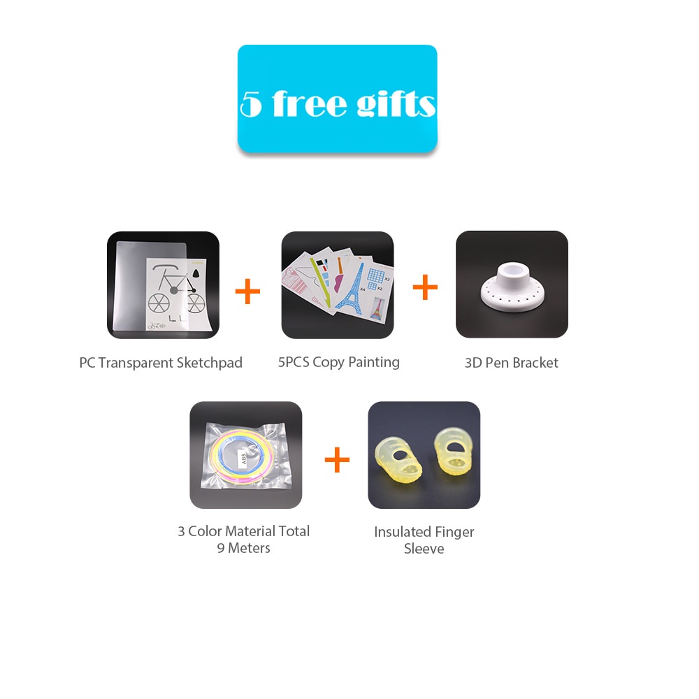 Bút Vẽ 3D Rp800A Chuyên Nghiệp Với Màn Hình OLED Và Phụ Kiện