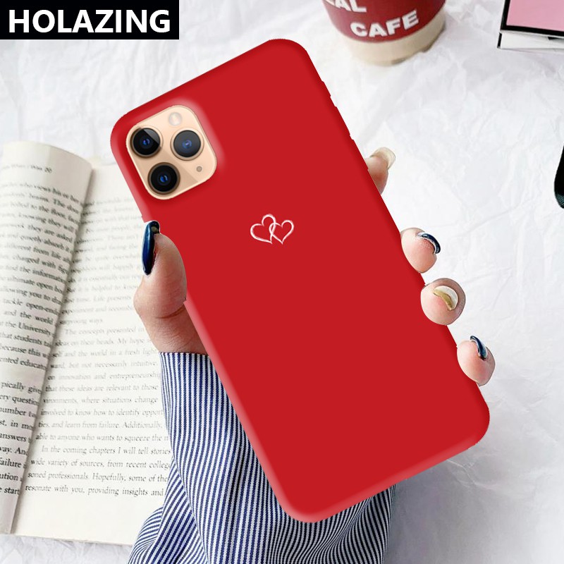 Ốp Điện Thoại Silicon Mềm Hình Trái Tim Cho Iphone Xs Max X Xr 12 Mini 11 Pro Max 8 Plus 7 Plus Se 2020 6s Plus No.706 | BigBuy360 - bigbuy360.vn