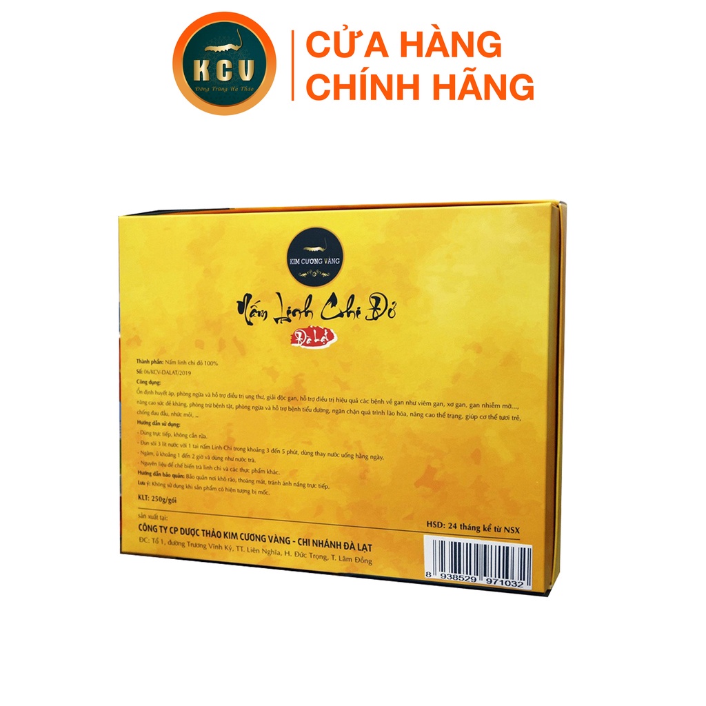 Nấm Linh Chi Non Kim Cương Vàng Loại Thái Lát (250g/Hộp) | BigBuy360 - bigbuy360.vn