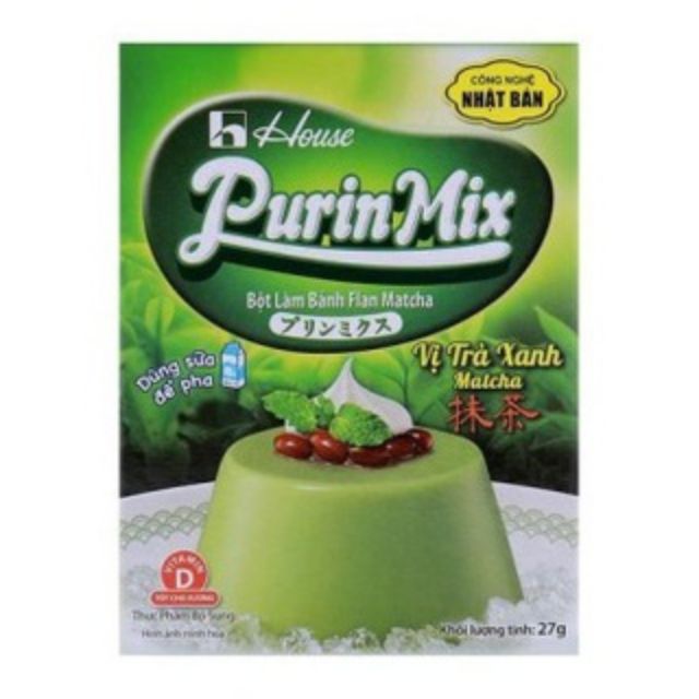 Bột bánh plan vị trà xanh 46g Purin Mix