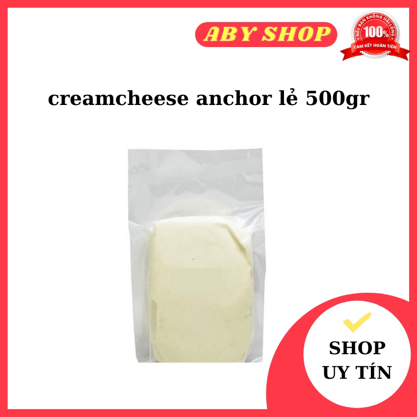 Phô mai creamcheese anchor lẻ 500gr giá sốc kem phô mai dùng để ăn trực - ảnh sản phẩm 1