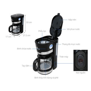 MÁY PHA CÀ PHÊ ELMICH 1.5 LÍT CHUẨN XỊN SÒ