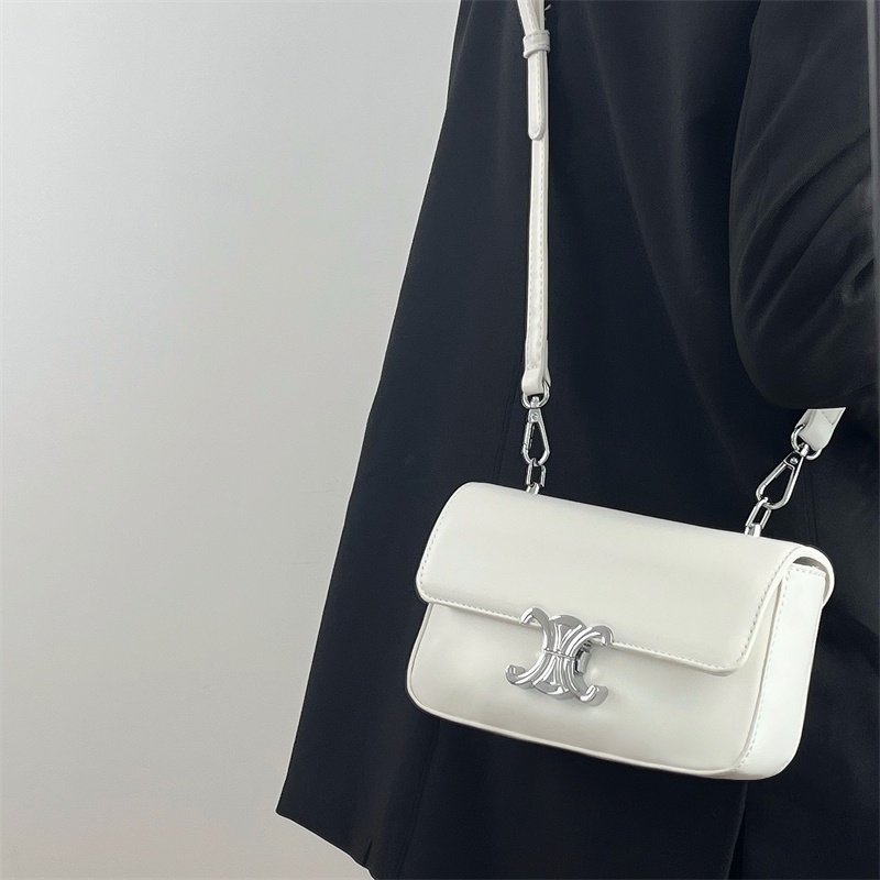 Túi Đeo Chéo Hình Vuông Nhỏ Màu Trơn Có Khóa Hàng Mới 2022