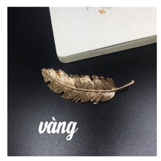 Kẹp tóc hình lá/lông vũ phong cách retro