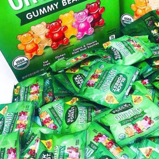 Kẹo dẻo Organic Gummy Bears Mỹ vị trái cây