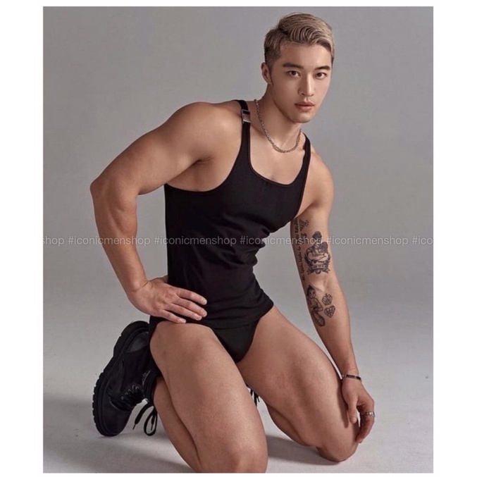 Ba lỗ nam khoá gài inox ,sexy và cá tính