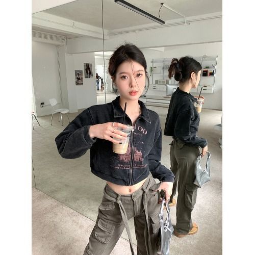 Bán Chạy!F &amp; X Áo Khoác Cardigan Ngắn Phong Cách Mới 2022 Cá Tính Ngọt Ngào In Họa Tiết Retro Mùa Thu Đông Dành Cho Nữ