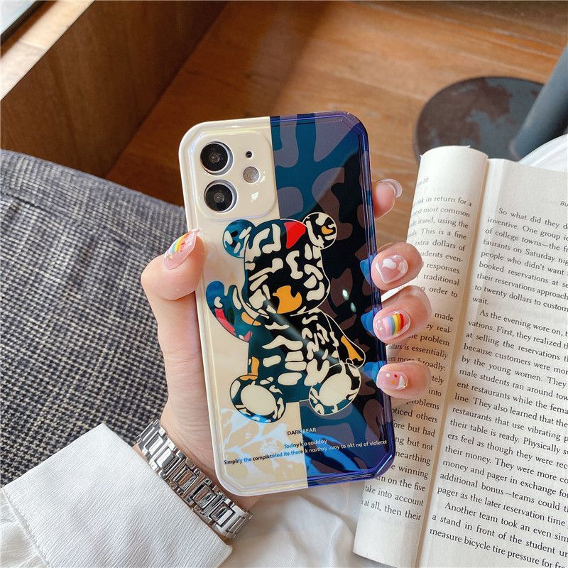 Ốp điện thoại in họa tiết gấu hoạt hình thời trang cho IPHONE 7/ 7P/ 8/ 8P/ X/ XS/ XR/ XSMAX/ 11/ 12/ PRO/ PROMAX