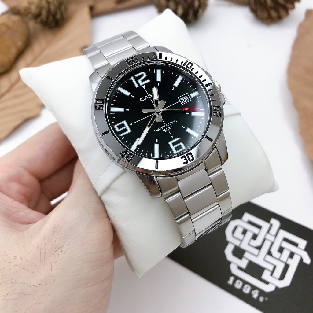 Đồng hồ nam Casio MTP-VD01 Series, size 45mm, chống nước 50m, hàng chính hãng