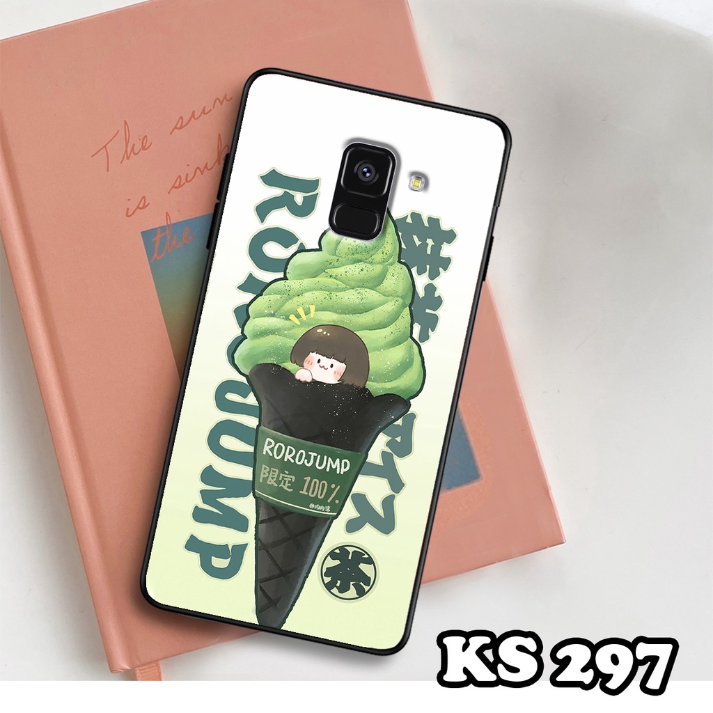 Ốp lưng Samsung A8 2018 - A8 Plus - A8 Star - Ốp Samsung in hình Ngân hà &amp; Roro Jumb - Lưng nhám viền TPU